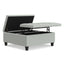 Harrison - Coffee Table Storage Ottoman Lift Top - Stone Gray