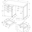 Computer Desk For Home Office, Left, Right Set - Up, Ample Storage Drawers