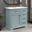 Bathroom Vanity With Sink, 2 Tip Out Drawers, Soft Close Hinges - Gray