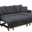 Colton - Reversible Sleeper Sectional Sofa With Storage Chaise - Dark Gray