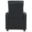 Warren - 3 Seater Home Theater With 2 Wedge Consoles Recliners - Black