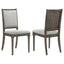 Perkins - Upholstered Dining Side Chair (Set of 2) - Dark Brown