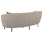 Aura - Upholstered Curved Sofa And Tapered Legs - Beige