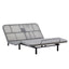 Caron 4.0 - Queen Size Adjustable Bed Frame With Wireless Remote Control, Head And Foot Incline, Massage Function - Black / Gray