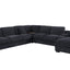 Celine - Fabric Corner Sectional Sofa With Right-Facing Chaise, Cupholders, And Charging Ports