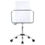 Clear Office Chair With Caster Wheels Futuristic Design, Adjustable Height - Clear