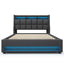 Upholstered Platform Bed With A Hydraulic Storage System, LED And USB Charging (Without Mattress)