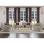 Aura - Upholstered Curved Sofa And Tapered Legs - Beige