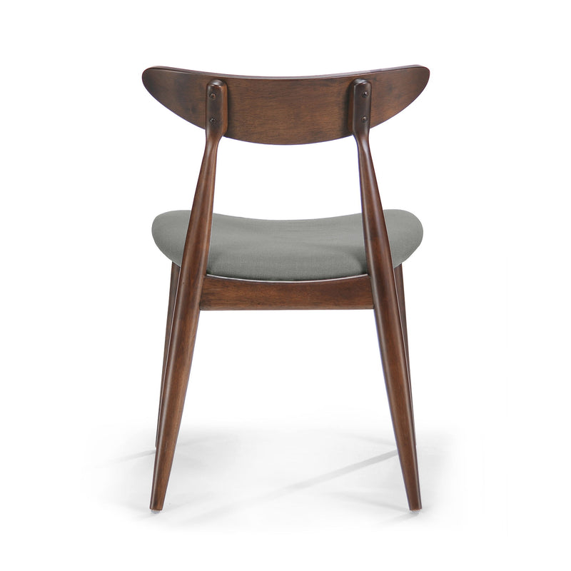 Retro Dining Chairs With Ergonomic Back (Set of 2)