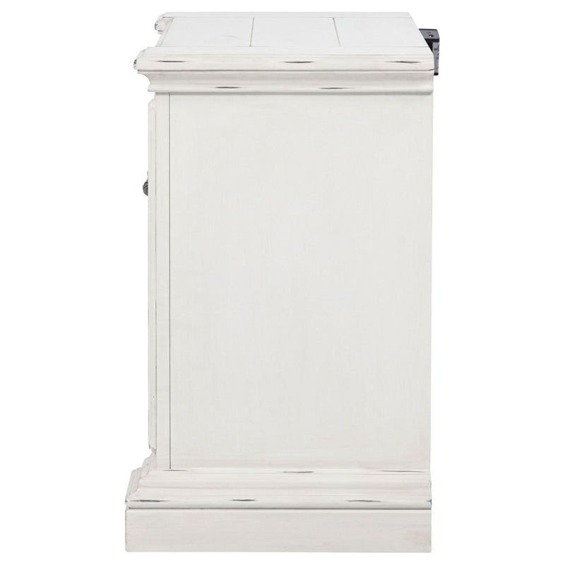 2 Drawer Nightstand With Dual USB Charging Ports - Vintage