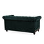 Chesterfield Loveseat Sofa, 2 Person Rolled Arm Upholstered Couch