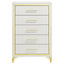 Chesney - 5 Drawer Chest With Trim - White