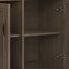 Lev - Wide Storage Cabinet - Smoky Brown