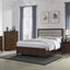 Anza - 2 Drawer Nightstand Bedside Table With Smooth Storage - Walnut