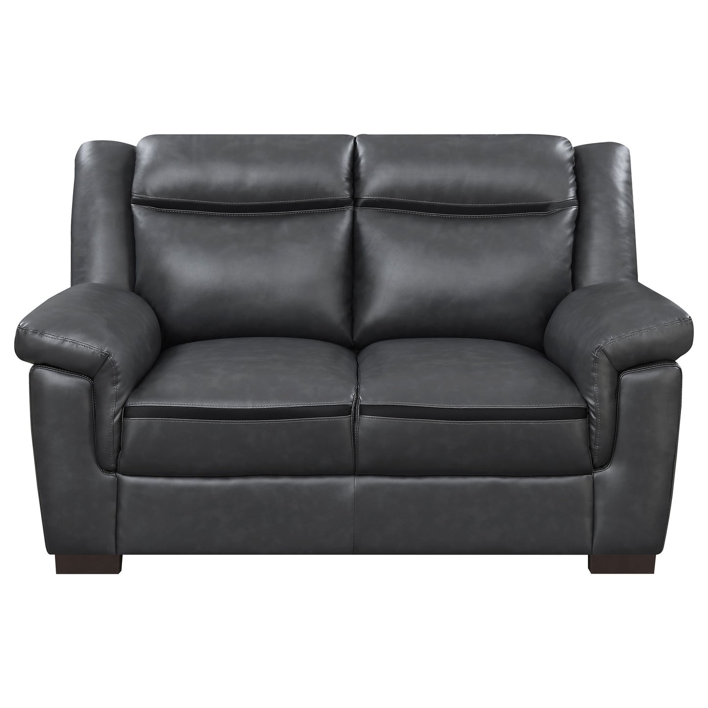Borden - 2 Piece Living Room Set With Smooth Upholstery - Gray
