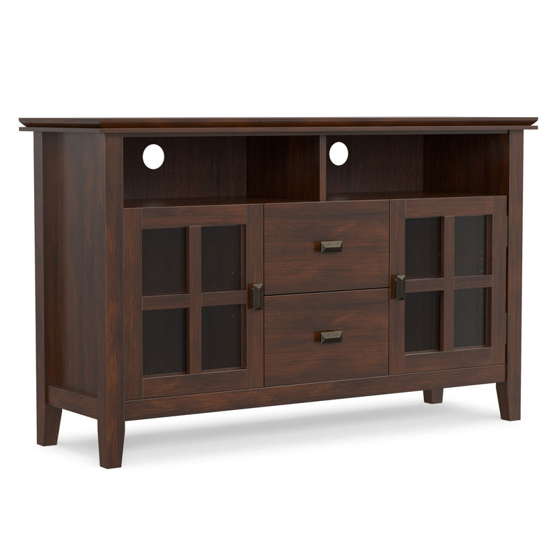 Artisan - TV Media Stand, Handcrafted - Russet Brown
