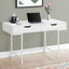 Computer Desk For Home Office, Storage Drawers, Marble Look Contemporary & Modern