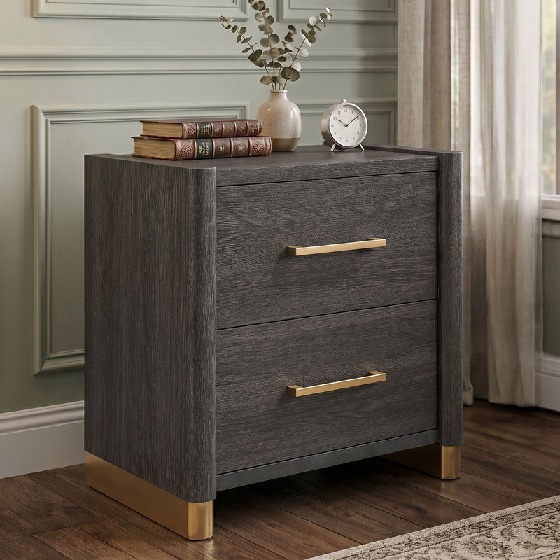 Clifton - 2 Drawer Nightstand - Espresso