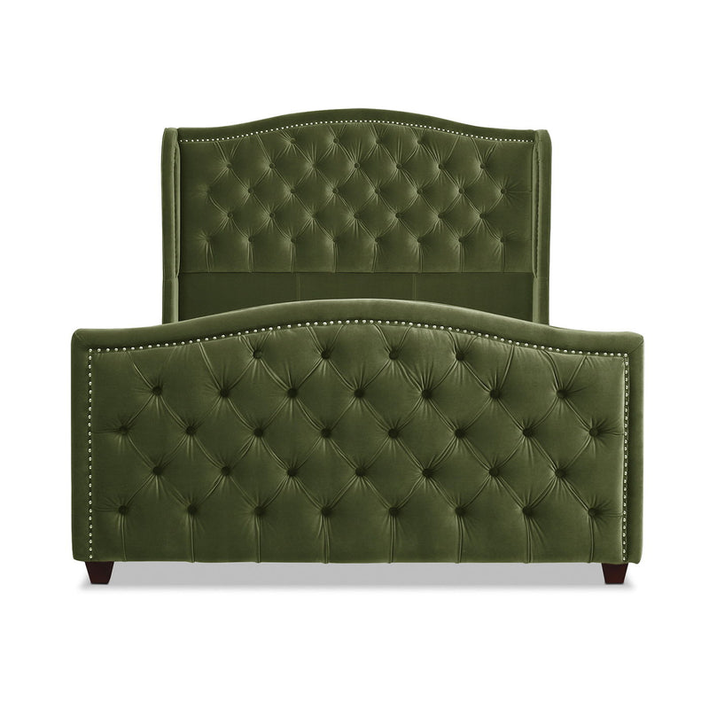 Marcella - Upholstered Shelter Headboard Bed Set
