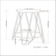 Simeon - Multifunctional Metal Stool With Wood Seat