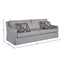Sofa With 3 Reversable Cushions And 2 Pillows