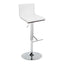 Mason - Contemporary Adjustable Barstool & Swivel With Straight T Footrest (Set of 2)