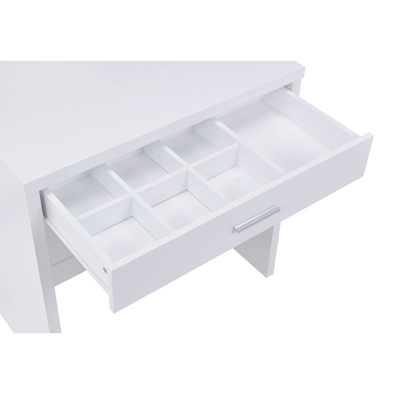 Walsh - Makeup Vanity Table With Mirror And Stool - White