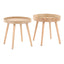 Pebble - Mid-Century Modern Side Table Set - Natural