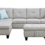 Alger - Left Hand Facing Sofa & Chaise With Ottoman