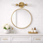 Reverie - Double Lights Bathroom Wall Sconce Over Mirror - Clear / Gold