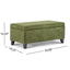 Storage Ottoman With Flip Top Lid - Retro Green