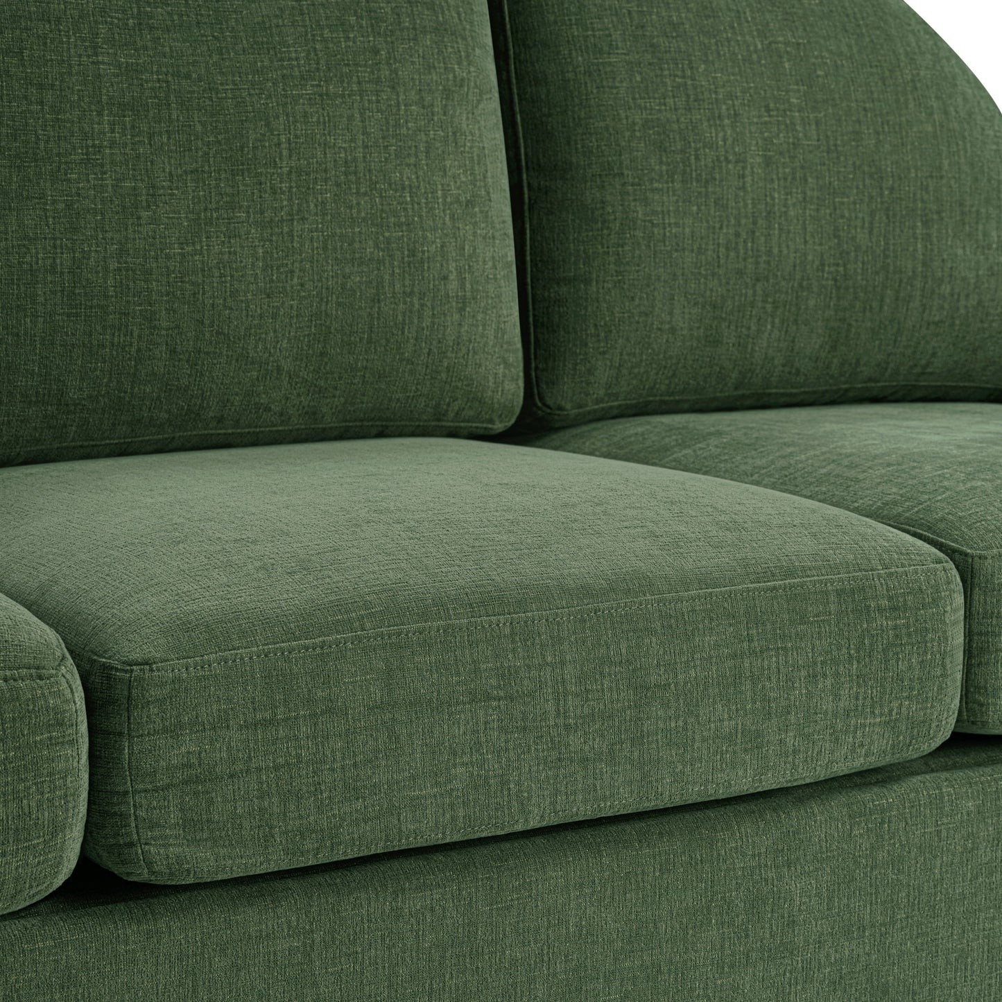 Modern 3 Seater Sofa With Curved Backrest