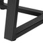 Accent Table, Side, Round Marble Look Contemporary & Modern - Black