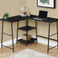 Computer Desk, Home Office, Corner, Storage Shelves, L Shape, Work, Laptop, Marble Look Laminate, Contemporary, Modern