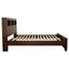 Ardino - California King Bed With Bookcase Headboard - Cappuccino