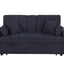Cody II - 69.5"W Woven Fabric Convertible Sleeper Loveseat with Cup Holder