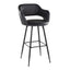 Margarite - Contemporary Fixed Height BarStool With Square Footrest (Set of 2)
