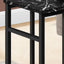 Accent Table, C - Shaped, Modern Design - Black