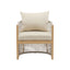Modern Curved Aluminum Lounge Chair With Stylish Rope Weave Design And Cushioned Comfort For Outdoor