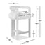Millwick - Low Back Counter Stool