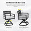 Modern Outdoor Patio Dining Set With Table And Chairs With Sunbrella Cushions