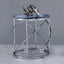 Lyda - Marble Print End Table - Blue