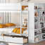 Bunk Bed With 2 Drawers And Multi Layer Cabinet