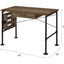 Endang - Writing Desk - Weathered Oak / Black