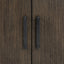 Side Server With Glass Inlay - Dark Oak