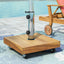 Ralph - Square Umbrella Base - Teak