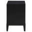 Mason - 2 Drawer Nightstand With Fluted Design - Black