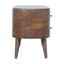 Solid Wood Rounded Entertainment Unit