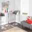Daniella - Contemporary Adjustable Barstool With Swivel - Light Gray