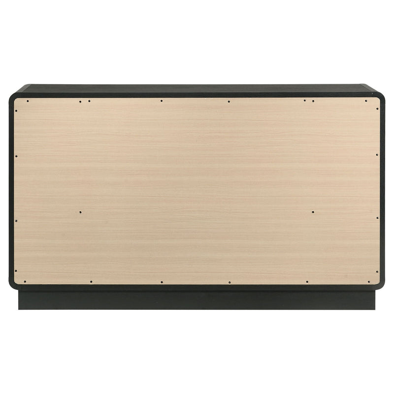 Burton - 6 Drawer Dresser Cabinet - Black